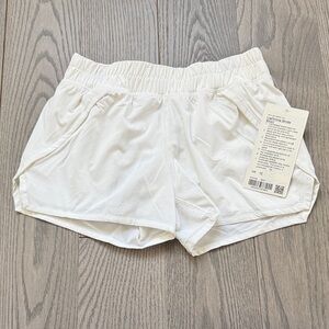 ivivva by Lululemon White Athletic Shorts Girls 12 NWT